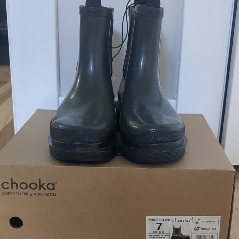 Chooka Olive Waterproof Ankle Boots